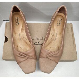 Clarks Tilmont Dalia Flats Womens 7.5 Wide Width Praline Ultimate Comfort